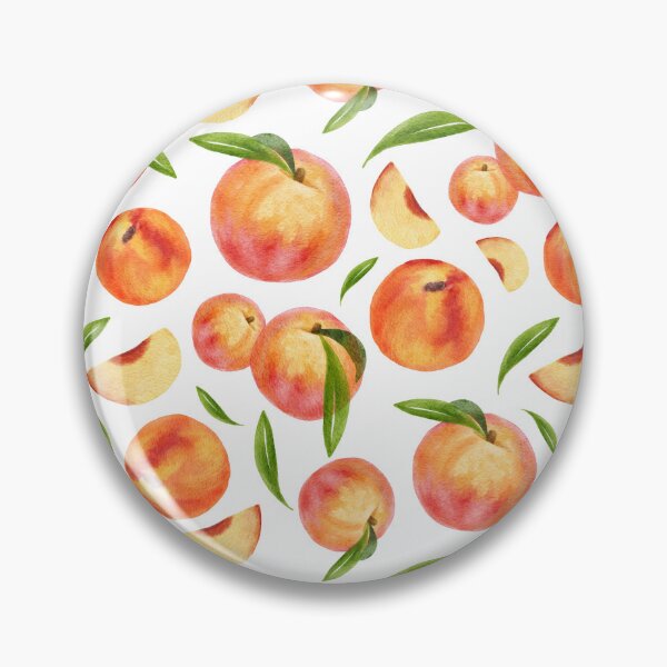 Item preview, Watercolor Sweet Peaches and Leaves designed and sold by NancyDzines.