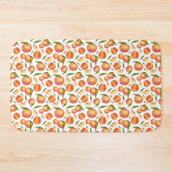 Item preview, Watercolor Sweet Peaches and Leaves designed and sold by NancyDzines.
