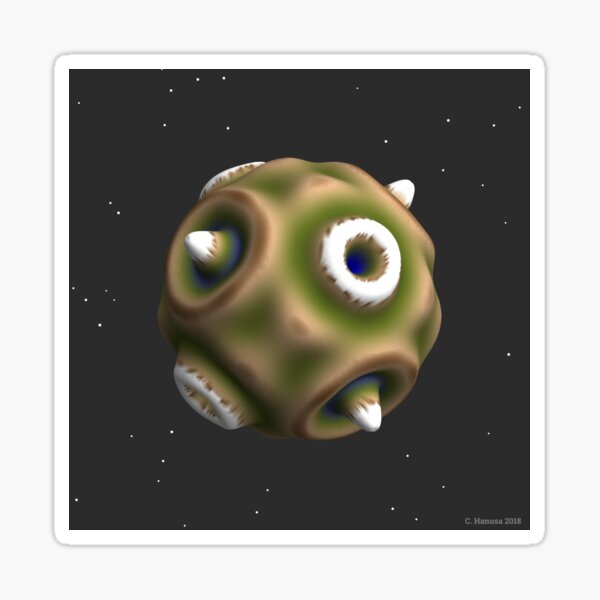 Liquid World - Crater World Sticker