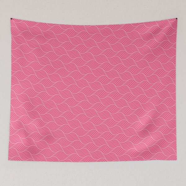 Item preview, Two-Tone Pink Curved Wave Stripes Ornament Coherent Drafts designed and sold by Alchemy-A-La-G.