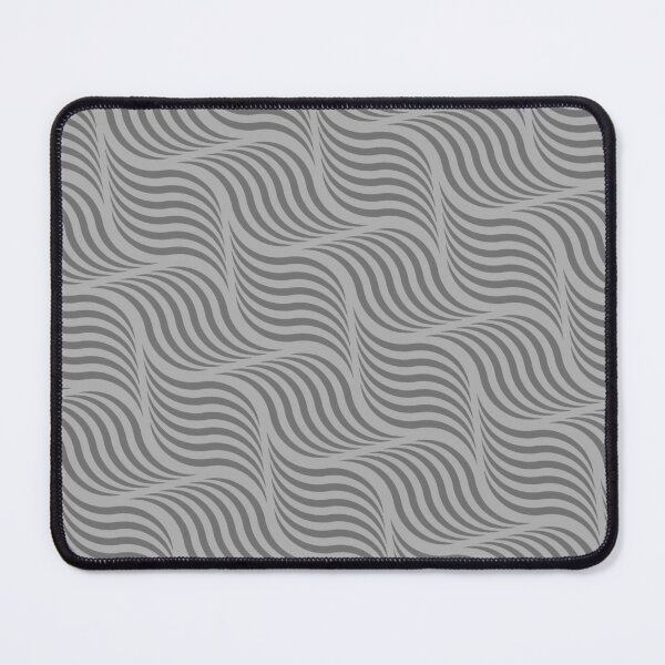 Item preview, Two Tone Grey Curved Wave Stripes Ornament Coherent Drafts designed and sold by Alchemy-A-La-G.
