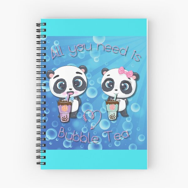 Item preview, Bubble Tea, sweet panda, funny pandas, All you need is Bubble Tea, Panda, Blue Bubble designed and sold by GOLDENGARDENART.
