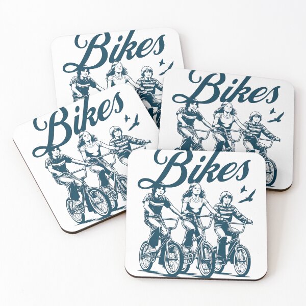 Item preview, Let's Ride Bikes Like It's 1982 Vintage 80s Kids on Bikes designed and sold by The Masked Designer.