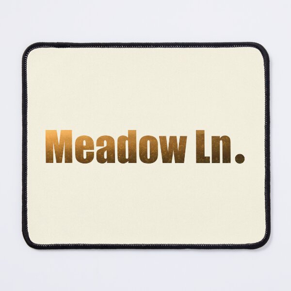 Item preview, Meadow Lane Street Name gift with golden meadow background designed and sold by TheMugDirectory.