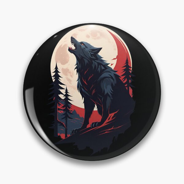 Item preview, Moonlit Howl: Haunting Werewolf Under the Full Moon designed and sold by KTOShop.
