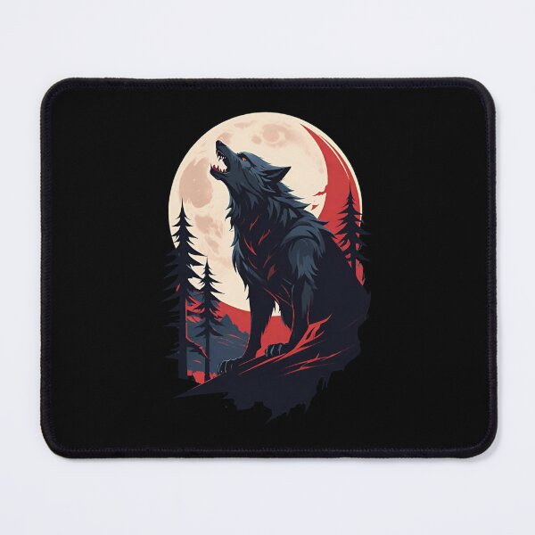 Item preview, Moonlit Howl: Haunting Werewolf Under the Full Moon designed and sold by KTOShop.