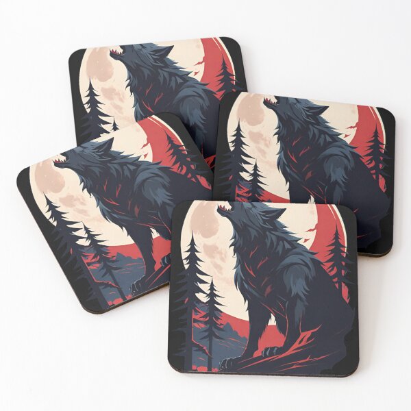Item preview, Moonlit Howl: Haunting Werewolf Under the Full Moon designed and sold by KTOShop.