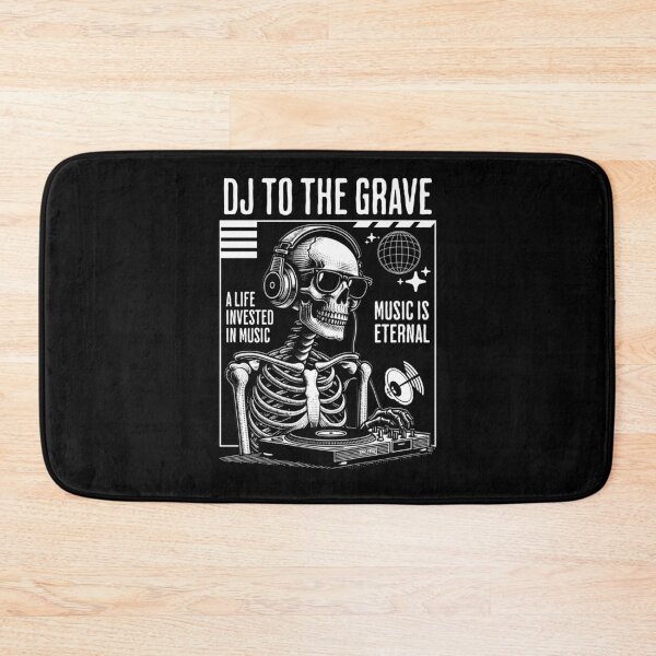 Item preview, DJ - Music Is Eternal Skelton Dj (white)  designed and sold by Discothreadz.