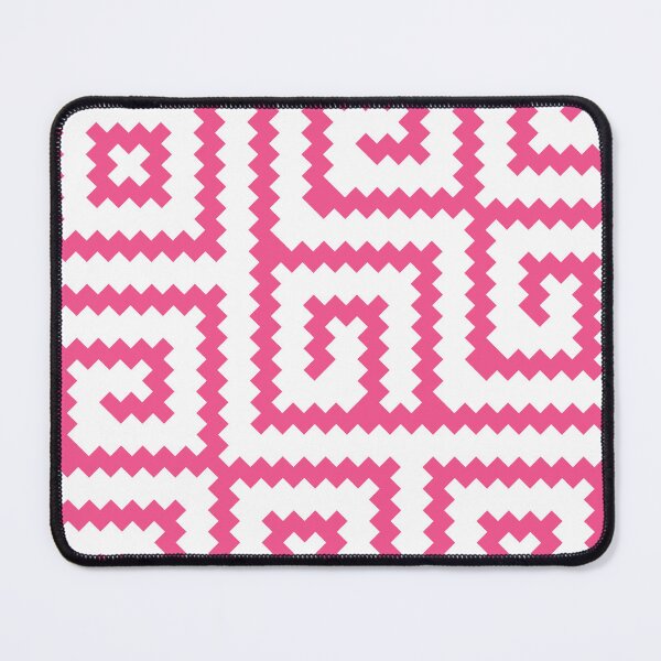 Item preview, Pink White Jagged Edge African Swirl Coherent Drafts designed and sold by Alchemy-A-La-G.