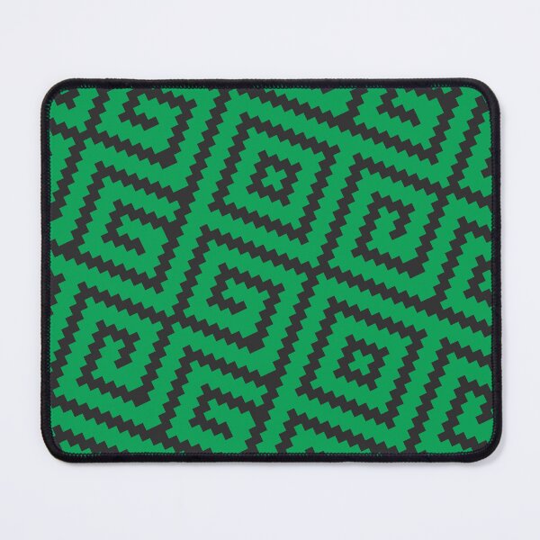 Item preview, Green Black Jagged Edge African Swirl Coherent Drafts designed and sold by Alchemy-A-La-G.
