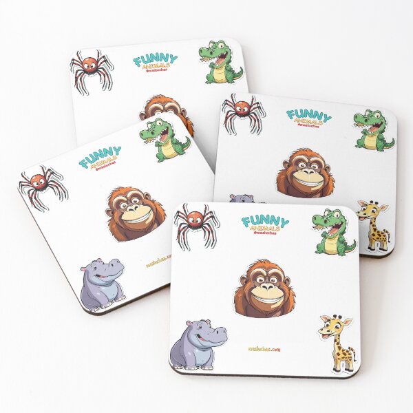 Item preview, Stickers Funny Animals Template Sticker - 6 - #masluchas designed and sold by masluchas.