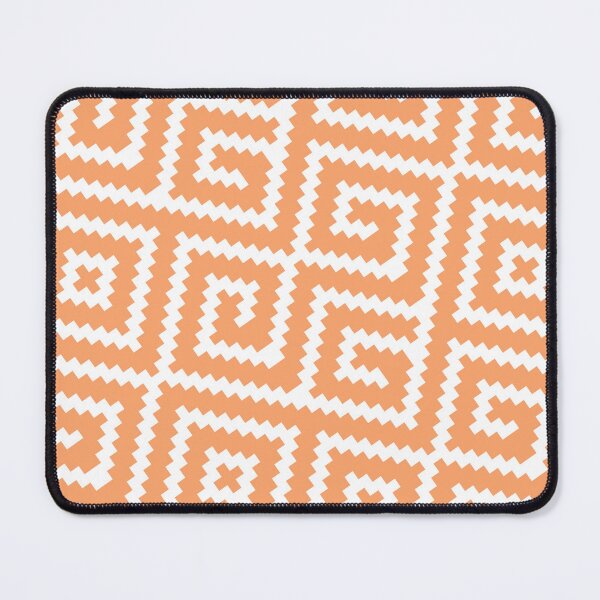 Item preview, Orange White Jagged Edge African Swirl Coherent Drafts designed and sold by Alchemy-A-La-G.
