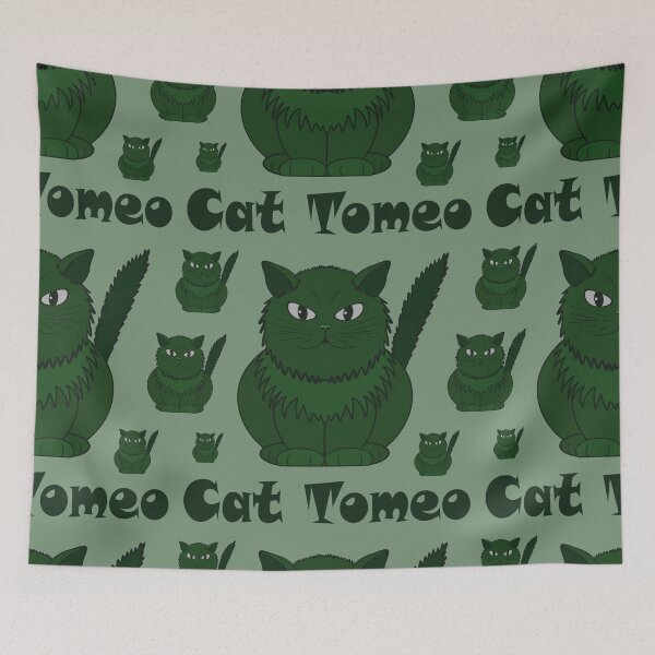 Item preview, Pattern with Cat Tomeo is green color designed and sold by Cherevan.