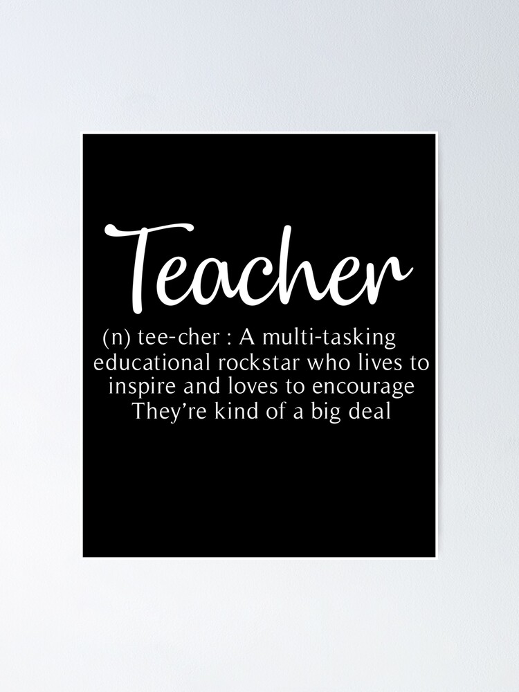  Teacher Dictionary Fun Definition Poster For Sale By PopArtDesigns 