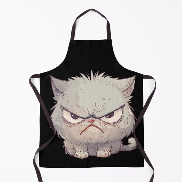 Item preview, Angry cartoon cat with a stern expression designed and sold by mando24895.