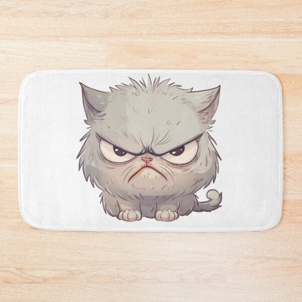 Item preview, Angry cartoon cat with a stern expression designed and sold by mando24895.
