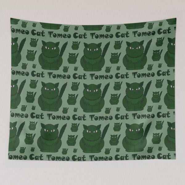 Item preview, Pattern with Cat Tomeo is green color designed and sold by Cherevan.