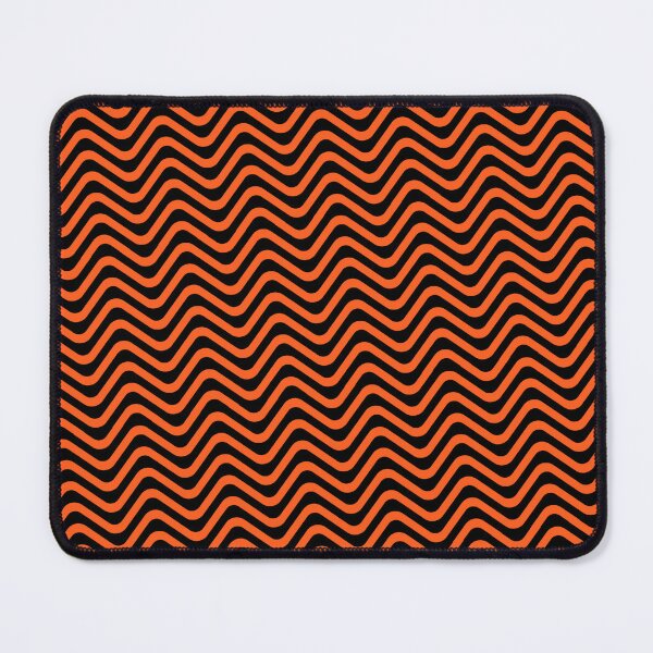 Item preview, Orange Black Parallel Hypnotic Wave Illusion Coherent Drafts designed and sold by Alchemy-A-La-G.