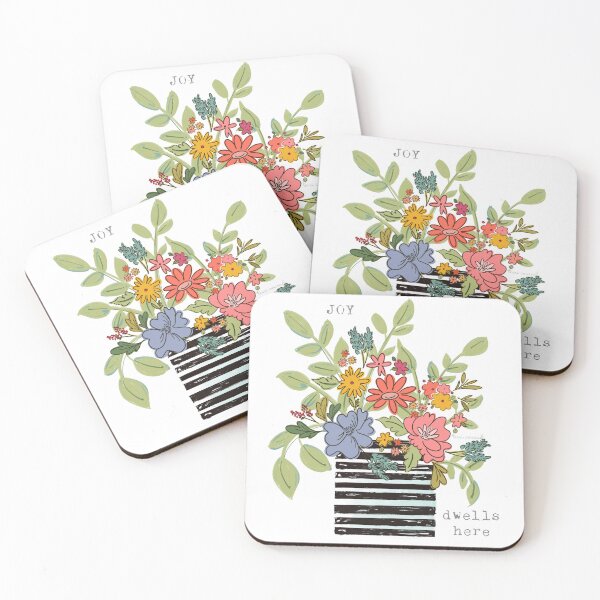 Item preview, Joy Dwells Here Modern Florals in Vase by Terri Conrad designed and sold by Terri Conrad.