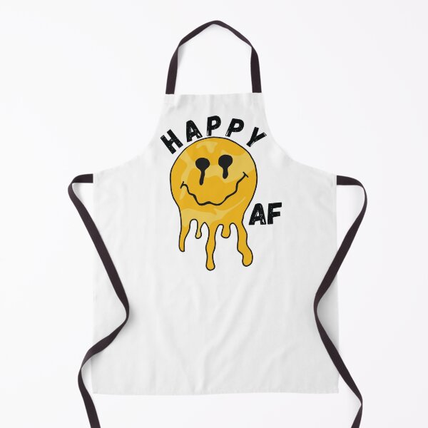 Item preview, Yellow Acid Smiley Face Happy AF by Bossy Cat Home designed and sold by BossyCatHome.
