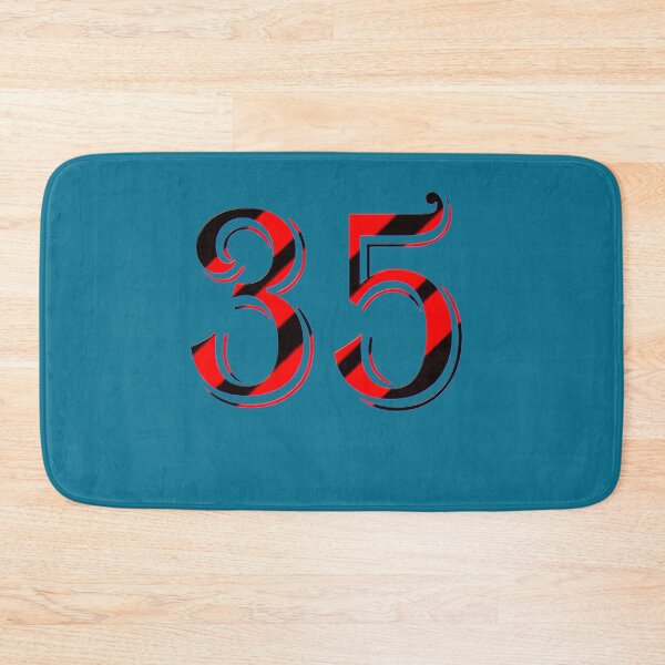 Item preview, THE NUMBER 35 IN RED AND BLACK COMBINED COLOR designed and sold by solgel47.
