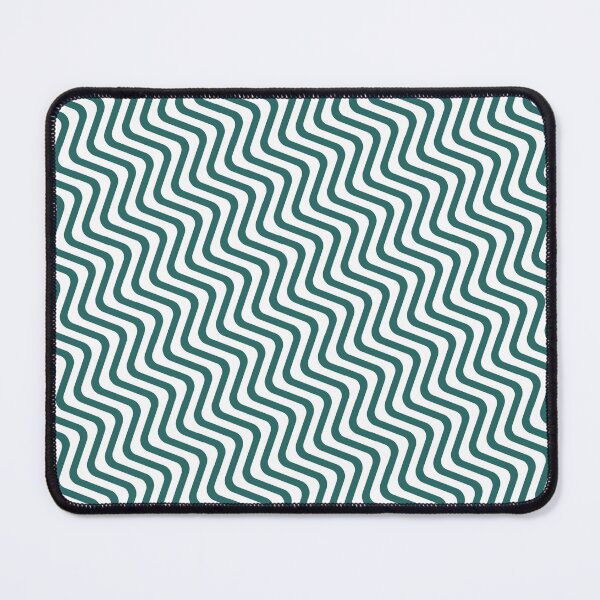 Item preview, Teal White Bicolor Parallel Hypnotic Wave Coherent Drafts designed and sold by Alchemy-A-La-G.