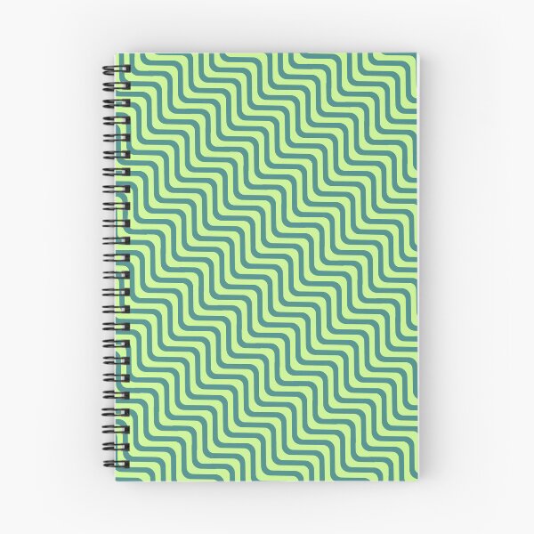 Item preview, Blue Green Parallel Hypnotic Wave Illusion Coherent Drafts designed and sold by Alchemy-A-La-G.
