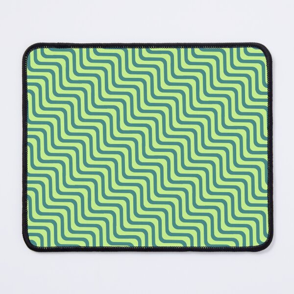 Item preview, Blue Green Parallel Hypnotic Wave Illusion Coherent Drafts designed and sold by Alchemy-A-La-G.
