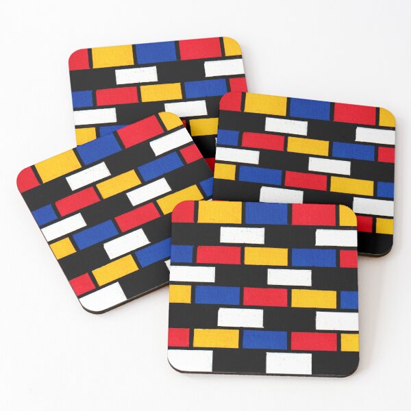 Item preview, Mondrian Inspired Geometric Abstract Acrylic Painting VIII designed and sold by abstractartalex.