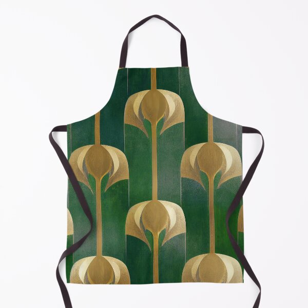 Item preview, Art Deco Emerald-Green Hues And Golden Pattern designed and sold by DEC02.