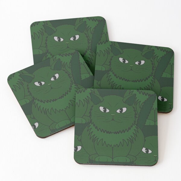 Item preview, Pattern with Cat Tomeo is green color designed and sold by Cherevan.