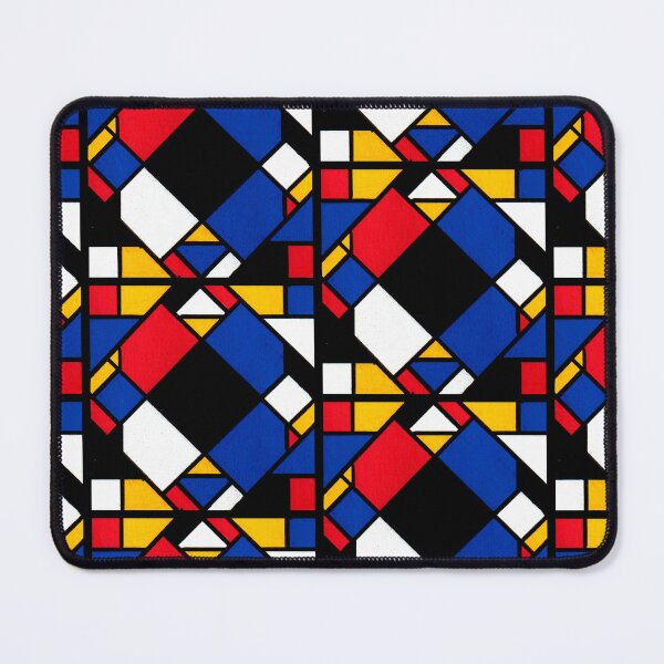Item preview, Mondrian Inspired Geometric Abstract Acrylic Painting X designed and sold by abstractartalex.
