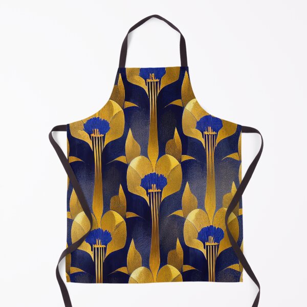 Item preview, Blue And Golden Hues Luxurious Art Deco Pattern  designed and sold by DEC02.