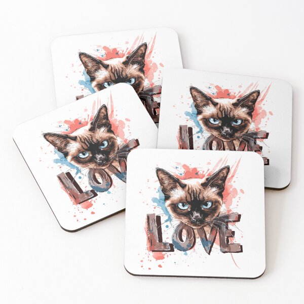 Item preview, Siamese cat designed and sold by Liededrom..