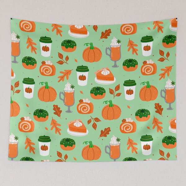 Item preview, pumpkin spice coffee pastel green designed and sold by Gossip Rag.