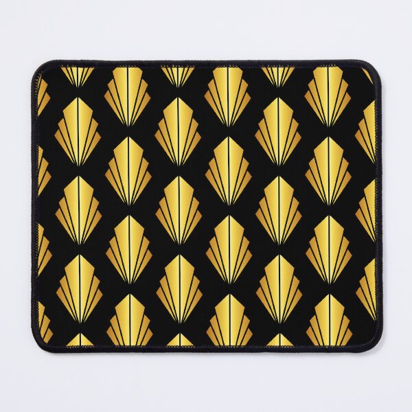 Item preview, Art Deco Golden Fan Pattern On Chic Black designed and sold by DEC02.