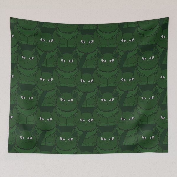 Item preview, Pattern with Cat Tomeo is green color designed and sold by Cherevan.