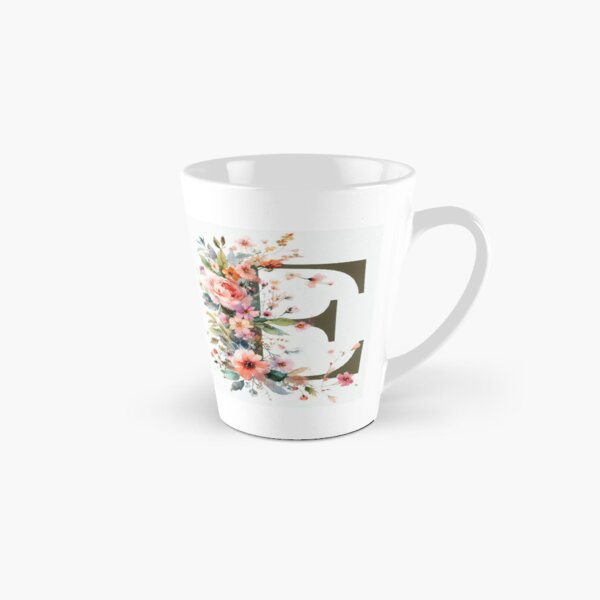 WATERCOLOR LETTER E Tall Mug