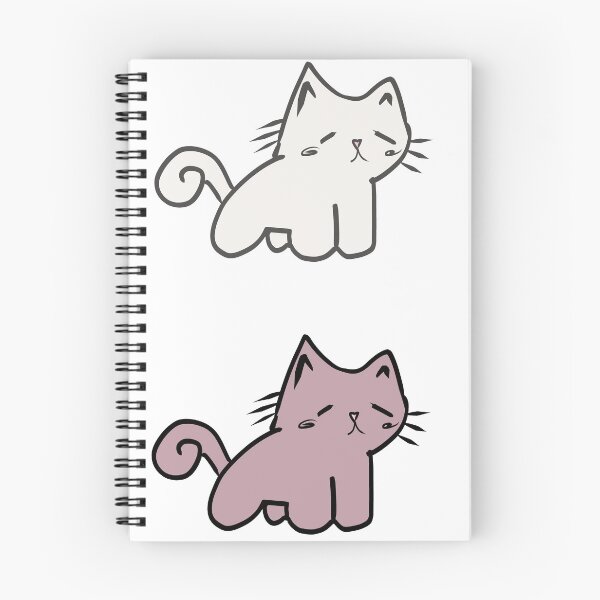 Item preview, White and purple cat stickers designed and sold by CelestialsArts shop.