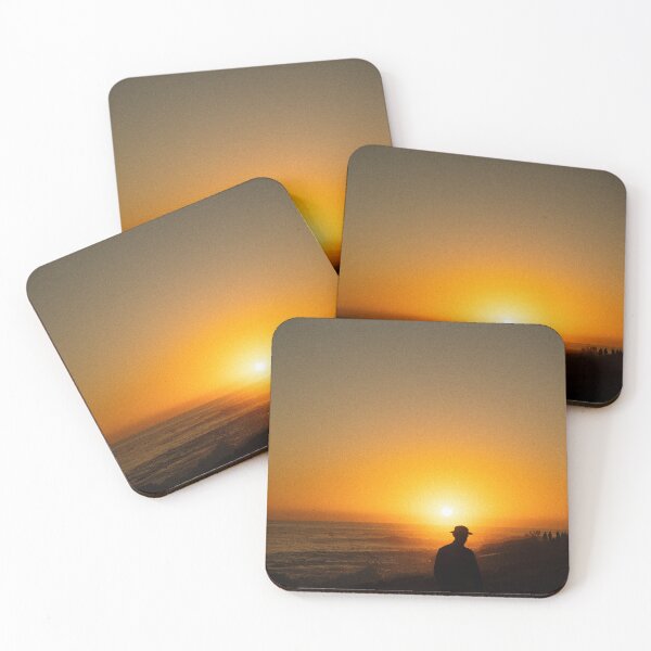 Item preview, The man with the hat at Sunset - Taghazout, Morocco - Photography print  designed and sold by MashaeirArt.