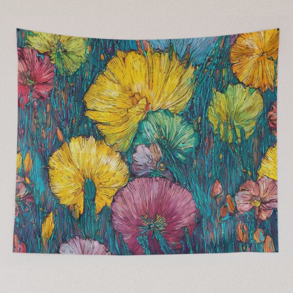 Item preview, Colorful Flowers  designed and sold by adlkh.