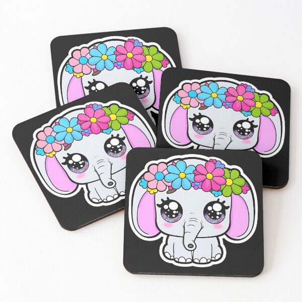Item preview, Adorable Baby Elephant with flower crown designed and sold by Taans-Creation.