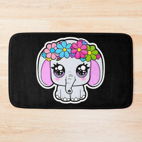 Item preview, Adorable Baby Elephant with flower crown designed and sold by Taans-Creation.