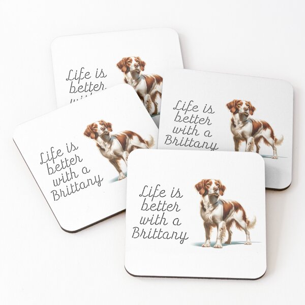 Item preview, Life is Better with a Brittany designed and sold by HunterPup.