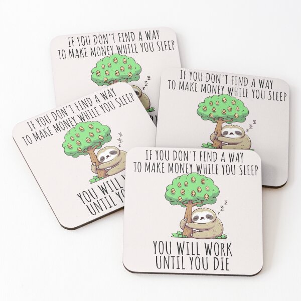 Item preview, Earning Passive Income Sloth designed and sold by LemuellTrends.