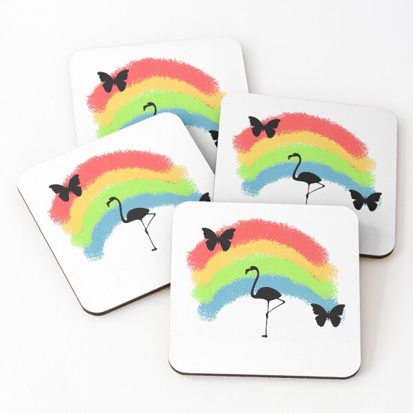 Item preview, Flamingo with Rainbow designed and sold by becca6125.