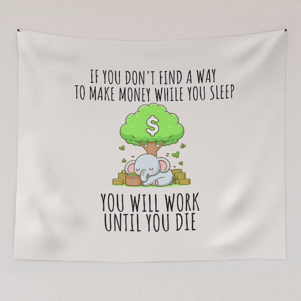 Item preview, Earning Passive Income Elephant designed and sold by LemuellTrends.