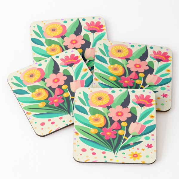 Item preview, Colorful Flowers, Minimalist Art designed and sold by adlkh.