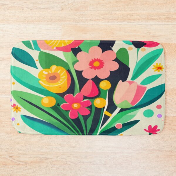 Item preview, Colorful Flowers, Minimalist Art designed and sold by adlkh.