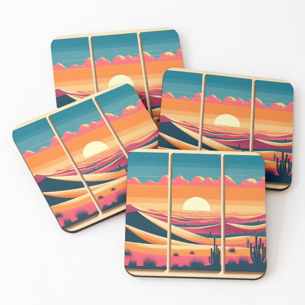 Item preview, "Desert Dream: Mid-Century Modern Triptych" designed and sold by MindVibe.